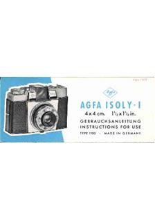 Agfa Isoly 1 manual. Camera Instructions.